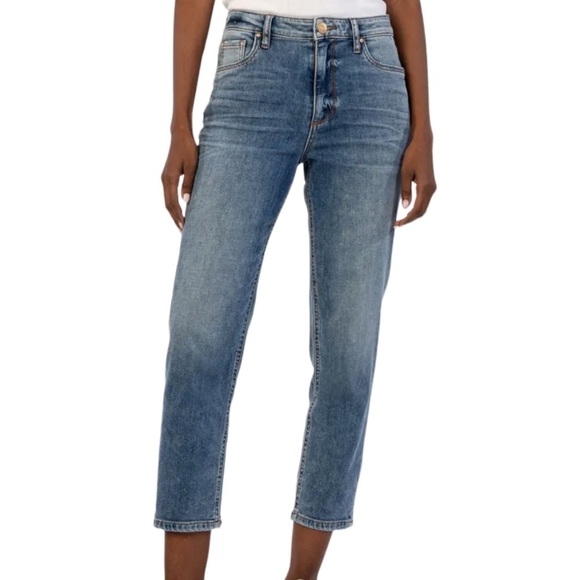 NWT Kut from the Kloth Naomi High Rise Girlfriend Straight Leg Jeans Size 4 - Picture 1 of 10